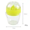 Exprimidor de Limones con Colador Integrado, Exprimidor Compacto de Cítricos con Capacidad de 1/2 Taza, Recipiente Calibrado y Pico Vertedor, Libre de BPA, Apto para Lavavajillas