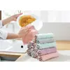 Trapo de Dos Colores, Paño de Cocina Espeso de Doble Cara de Terciopelo Coral, Paño de Limpieza Doméstica para Cocina, Toalla para Lavar Platos, Trapo Absorbente para Lavar Platos