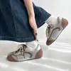Zapatos de Entrenamiento Alemanes para Primavera 2026, Estilo Nuevo, Doble Correa, Tacón Oculto, Suela Suave, Malla con Cuentas de Bloques de Color, Zapatos Casuales Deportivos A-Gan
