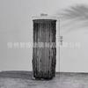 Vaso de Vidro Luxo Acessível High-End Estilo Ins Glaciar Transparente Vaso Grande Bambu Rico Criado na Água Arranjo de Flores Decoração para Sala de Estar