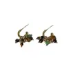 Pendientes de Borla con Cuentas de Piedra Ojo de Tigre Retro para Mujer, Lujo Ligero, Moda Exquisita Personalizada de Moda