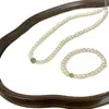 Collar de Plata de Ley S925 Perla de Agua Dulce Natural para Mujer Traje de Jade Hetian Natural Versátil de Gama Alta Regalo del Día de la Madre