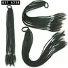 Coleta Gradiente de Siete Colores Coleta Trenza Pequeña Trenza de Color Sucio Coleta Tocado Personalizado Hip Hop Trenza de Tres Hilos