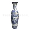 Jarrón de Piso Grande de Porcelana Azul y Blanca Cerámica de Jingdezhen para Sala de Estar, Inauguración de Casa, Ceremonia de Apertura, Decoración del Hogar, Adorno de Estilo Chino, Tamaño Grande