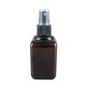 Frasco redondo de 80ml frasco quadrado com nervuras cabeça spray seda embalagem cosmética água desinfetante orvalho puro névoa fina reabastecível