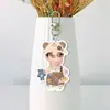 Liu Xianhua Chaveiro Fundo Branco Pingente de Bolsa de Primeiros Socorros Pingente de Mochila Estrela Periférico Mesmo da Little Red Book