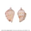 Colgante de Concha de Caracol Natural DIY Materiales de Galvanoplastia Aretes Hechos a Mano Carrillones de Viento Adornos Colgantes Colgantes Creativos Hechos a Mano