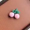 Suceden Cosas Buenas Caqui Girasol Naranja Melocotón Lana Colgante Creativo Tejido a Mano DIY Colgante para Llavero