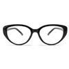 72347 nuevo marco de gafas retro artístico con forma de gato TR90 para miopía, marco de gafas liso de moda para mujer con graduación