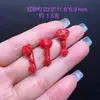 Accesorios de Pixiu de Sándalo Rojo de Alto Contenido Natural, Pixiu de Cinabrio Rojo, Pulsera de Sándalo Rojo con Hilo Rojo al por Mayor
