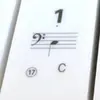 Adesivos para Teclado de Piano Atacado 88/61/54 Teclas Transparente Partitura Digital Teclado Universal