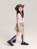 Pudding Haru Moda Infantil Roupa de Verão Meninas Proteção Solar Manga Curta Verão 2025 Novo Infantil Versátil Toque Fresco Secagem Rápida Camiseta