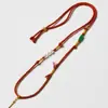 Collares tejidos a mano para hombre y mujer con cuentas, cierres dorados, ámbar, jade y jadeíta, cordones con colgantes hechos a mano