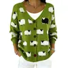 2026 Cardigan tipo suéter de botones de punto falso europeo y americano, chaqueta sudadera, nueva moda casual creativa de otoño e invierno, ropa para mujer