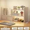 Estante de mesa retrátil para aumentar a altura Rack de armazenamento Rack de armazenamento de escritório Dormitório de estudante Quarto Rack de ajuste cosmético