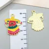 Série Festival de Pimenta Europeu e Americano Pingente de Pimenta Cartoon Liga de Gota de Óleo Acessórios de Joias para Pulseira Colar Chaveiro DIY