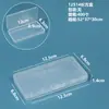 Caixa Plástica Transparente Retangular Caixa Display para Ferramentas de Ferragem Peças Caixa de Armazenamento para Cartões Papelaria com Tampa Caixa para Miçangas Perler