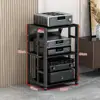 Rack Amplificador Multicamadas para Uso Doméstico, Espaçamento Ajustável, Suporte de Amplificador Móvel, Gabinete Hifi, Suporte de Áudio para Caixa de Som