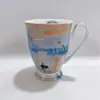 Tazas de café Van Gogh y Monet, tazas de cerámica estilo real europeo para la oficina, recuerdos de regalo