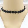 Moda europea y americana comercio exterior joyería al por mayor collar de encaje hueco de flor cinta de franela Estrella de mar con campana collar