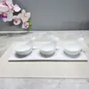 Plato de Cerámica Blanco Puro para Sabor Plato Pequeño Plato para Caviar Plato para Condimentos Plato para Chile Plato para Salsa Vinagre Plato para Aceite Hotel Restaurante Club