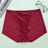 Pantis de encaje sin costuras de cintura alta para mujer, talla grande, transpirables, tela de satén de lujo ligero, bragas para mujer con control de abdomen y levantamiento de glúteos