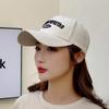 Boné de Baseball Hip-Hop Coreano Feminino Verão Estilo Coreano Showface Chapéu Pequeno com Letra Hip-Hop Boné Macio Top Retro Masculino Tendência