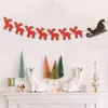 Nuevo Banner Navideño de Comercio Exterior Decoración de Árbol de Navidad Arreglo Colgante Reno Trineo Banner Versión Coreana Banner Navideño