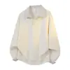 Conjunto de Moletom Casual Americano de Peça Falsa Dupla com Gola Reversível para Homens, Novo Modelo 2026, Tamanho Grande, Tendência para a Primavera