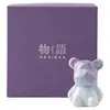 Estatueta de Urso em Cerâmica com Esmalte de Cristal Queimado em Forno, Animal de Estimação de Chá Criativo para Entusiastas de Chá, Artesanato Fofo para Decoração de Mesa e Carro
