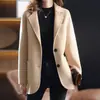 Casaco de Lã 2026 Novo Estilo Coreano Transfronteiriço Jaqueta de Lã para Mulheres, Corte Slim para Figuras Baixas, Nova Moda Outono e Inverno