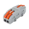 Terminal de cableado rápido tipo pulsador multifunción de empalme de una entrada dos salidas conector de cableado paralelo conector rápido