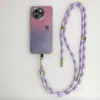 Cordão Trançado Colorido para Celular de Uso Duplo, Capa Universal para Celular com Cordão Anti-Perda e Anti-Queda, Bolsa Transversal, Alça de Mochila