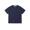 Camiseta Manga Curta Estilo Básico Falsa Duas Peças para Homens e Mulheres, Camiseta de Algodão de Manga Meia Estação Verão Ft360