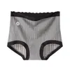 Pantalones de maternidad con estampado de soporte para el vientre en forma de U de cintura alta talla grande 210 jin que absorben la humedad, transpirables, entrepierna extendida, cobertura completa de cadera, ropa interior para mujer 594