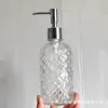 Botella de Vidrio para Gel Antibacterial con Bomba de Presión, Botella Dispensadora de Champú y Acondicionador, Botella de Empaque para Gel de Ducha de Hotel Spa