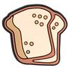 Personalidad de dibujos animados comida pan tostado pan PVC pegamento suave agujero zapatos flor hebilla de zapato DIY zapatos de jardín para niños accesorios venta al por mayor
