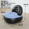 Nuevo Sofá Inflable en Forma de L con un Reclinable Individual y Respaldo, Sofá Perezoso Inflable de PVC Flocado, Sofá Delfín al por Mayor