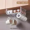 Almacenamiento de Cocina Estante Empotrado Gabinete de Pared Estante Colgante Debajo del Gabinete Estante de Almacenamiento sin Taladro Gancho Cesta Colgante Debajo de la Mesa Varios Estilo Nuevo