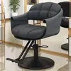 Silla de Peluquería Transfronteriza para Barbería, Salón de Belleza, Silla para Cortar el Cabello, Ajustable y Giratoria, Silla de Peluquería de Moda de Lujo Ligero, Estilo de Lujo Ligero