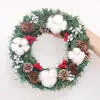 Nueva Guirnalda Navideña Creativa de 30 cm Decoración Festiva para Eventos Guirnalda Colgante de Puerta Decoraciones de Escena Navideña en Stock