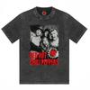 Red Hot Chili Peppers Pimiento Rojo banda retro Americano Vintage lavado batik desgastado Camiseta