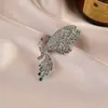 Retro Elegante Francés, Moderno Broche Mariposa de Diamantes Rojos, Ropa de Alta Gama, Accesorios para Abrigos, Broche Corsage
