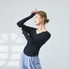 Traje de Baile Top para Mujer Cuello en V Aspecto Delgado Traje de Baile Clásico Danza Moderna Estilo Nacional Nuevo Ropa Traje de Práctica de Baile para Adultos