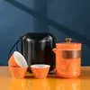 Juego de Té de Viaje, Portátil y Rápido, Juego de Té para Coche y Exteriores, Souvenir de Negocios, Juego Portátil de Té para Negocios