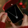 Collar dinámico Yilu Youyou de plata de ley s925 con incrustaciones de diamantes para mujer, cadena para la clavícula versátil y elegante, regalo de Navidad