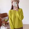 Suéter tejido casual de cuello redondo estilo europeo para mujer, nuevo modelo primavera y otoño 2026, corte holgado, elegante y único, hermoso suéter top
