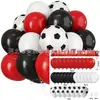 Set de 30 Globos para Fiesta de Fútbol del Mundial Serie Temática de Fútbol Atmósfera Festiva Globos Decorativos