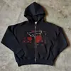 Produtos Novos de Outono e Inverno Transfronteiriços Europeus e Americanos Design Americano Street High Street Jaqueta Moletom Solta Estampada Atacado