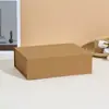 Caja plegable de una pieza con tapa abatible transfronteriza, Caja rígida de cartón magnética, Caja plegable para embalaje de regalo, Mayorista fabricante de joyería